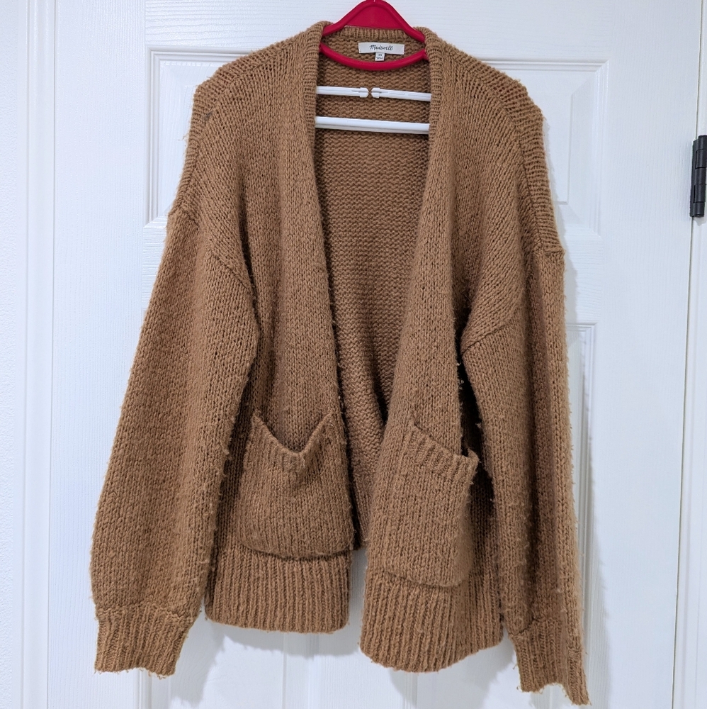 MADEWELL -  Balloon Sleeve Fuzzy Cardigan